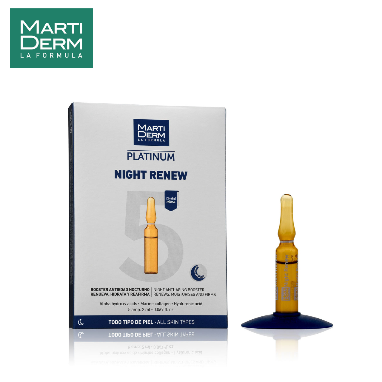 MartiDerm PLATINUM Night renew 5 Ampoule